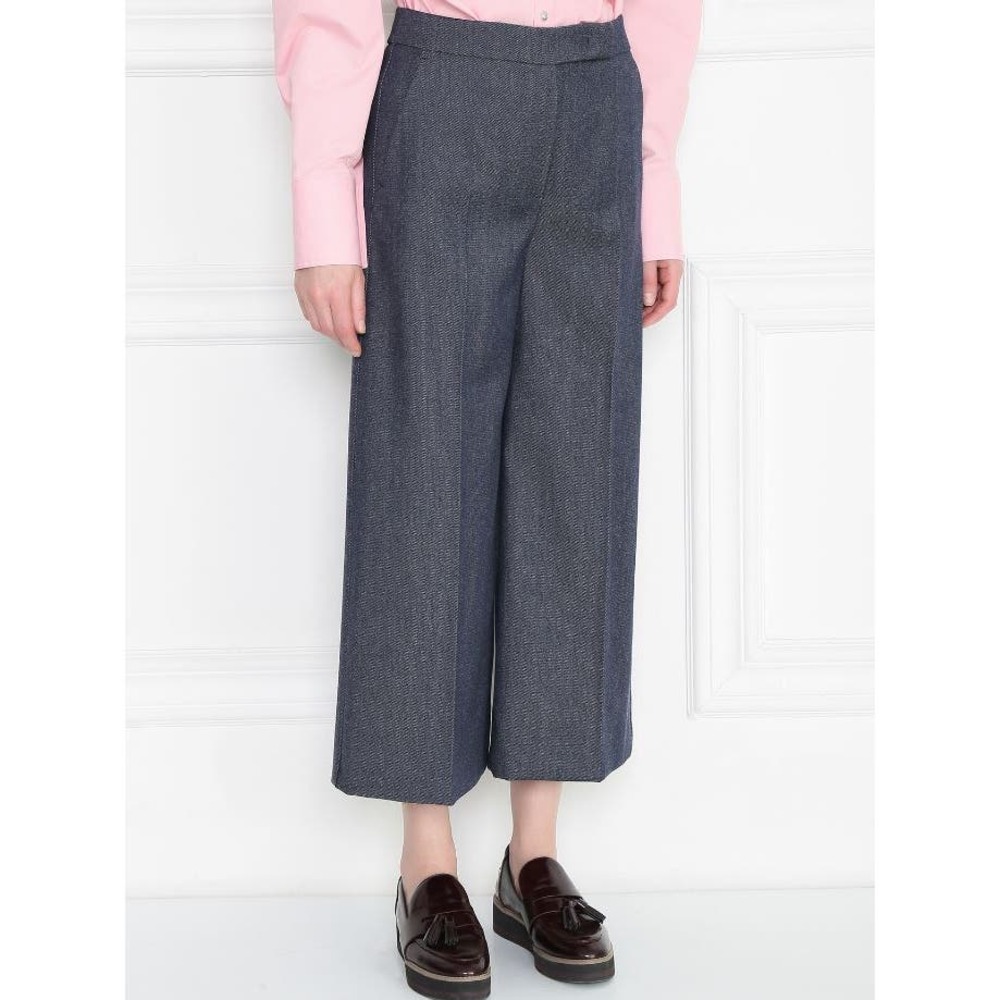 NWT! Max Mara Women's Wool culottes Wide Leg Pants SIZE-8